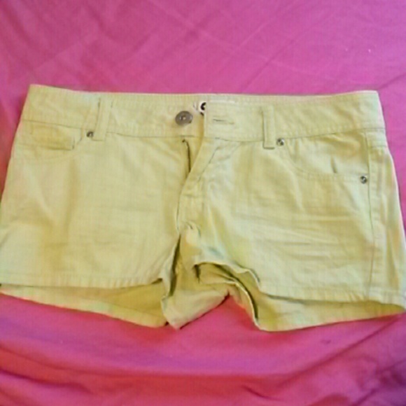 So lime green shorts