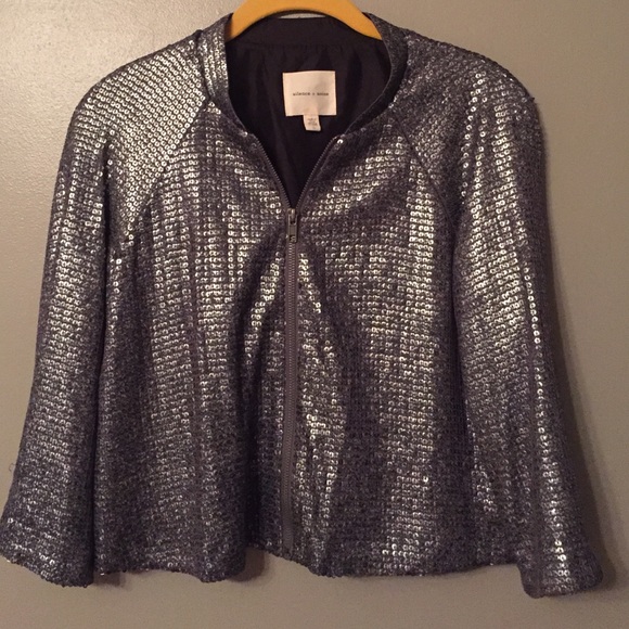 Urban outfitters Sequin cropped jacket