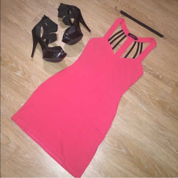 🎉HOST PICK🎉MOTEL ROCKS💗Coral Cotton Dress - Picture 3 of 7