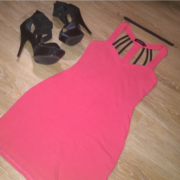 🎉HOST PICK🎉MOTEL ROCKS💗Coral Cotton Dress - Picture 6 of 7