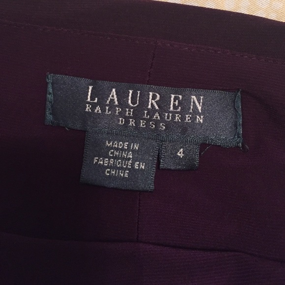 Ralph Lauren burgundy dress - Picture 3 of 4