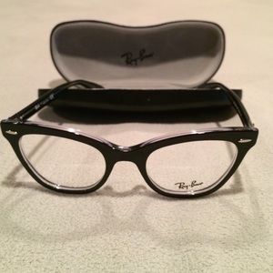 Ray Bans Cat Eye Clear Glasses