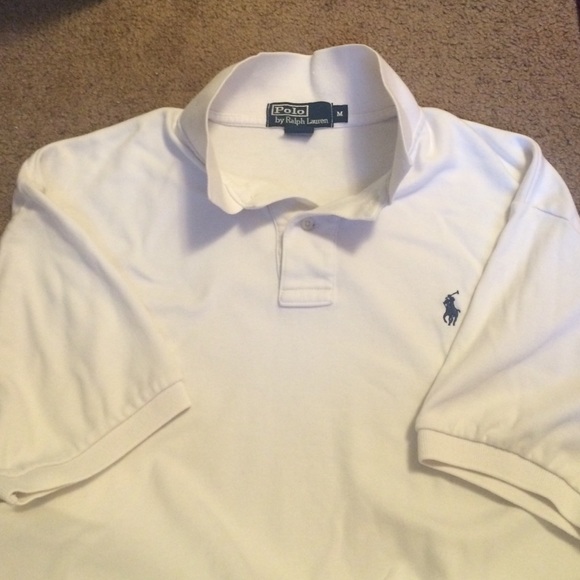 Men's White Polo