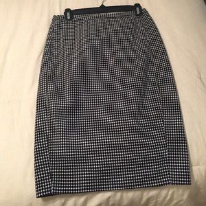 Polka dot pencil skirt