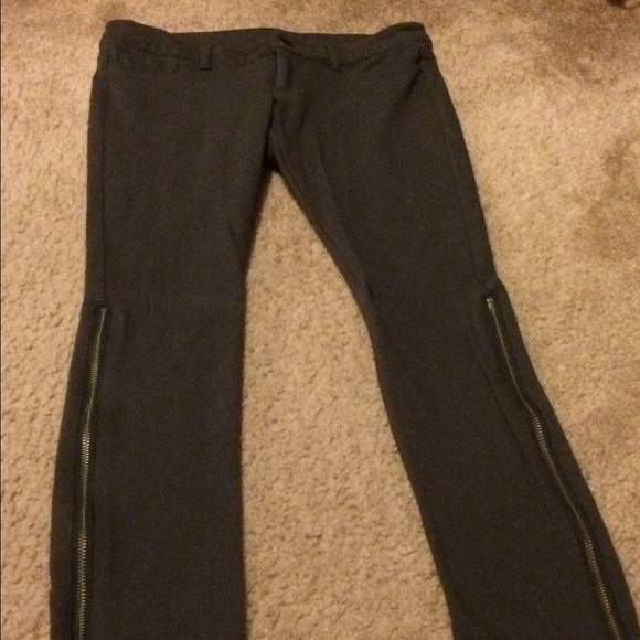 Grey Express Tights with Zipper