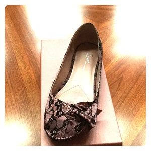 Pink and Black Flats