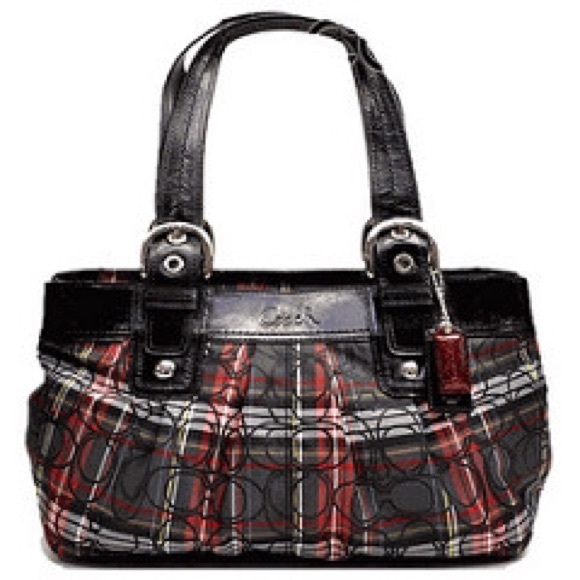 plaid purse