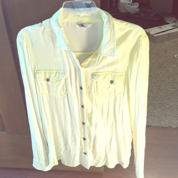 Yellow button down!