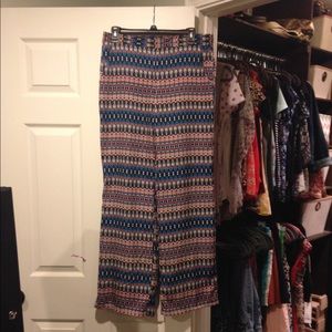 Patterned palazzo pants