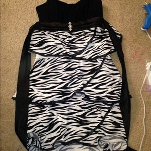 Zebra print dress