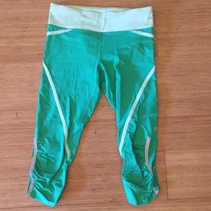 Neon green running pants