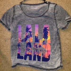 Lala land cropped tee