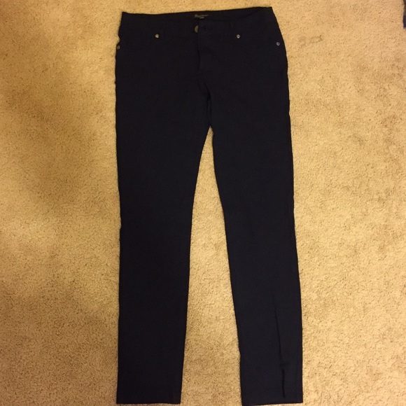 Blue stretch pants