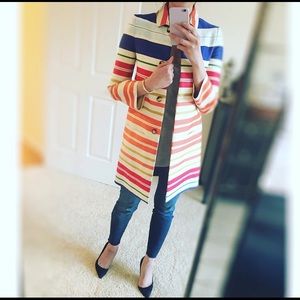 Stella McCartney 'Deckchair Stripe' Coat Sz 36