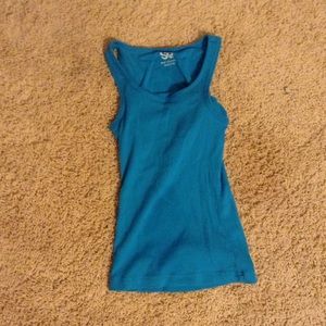 Blue tank top!