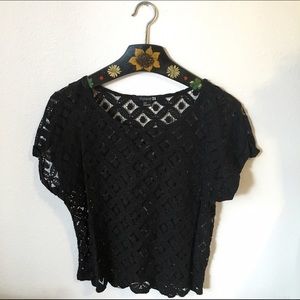 Forever21 black knit top