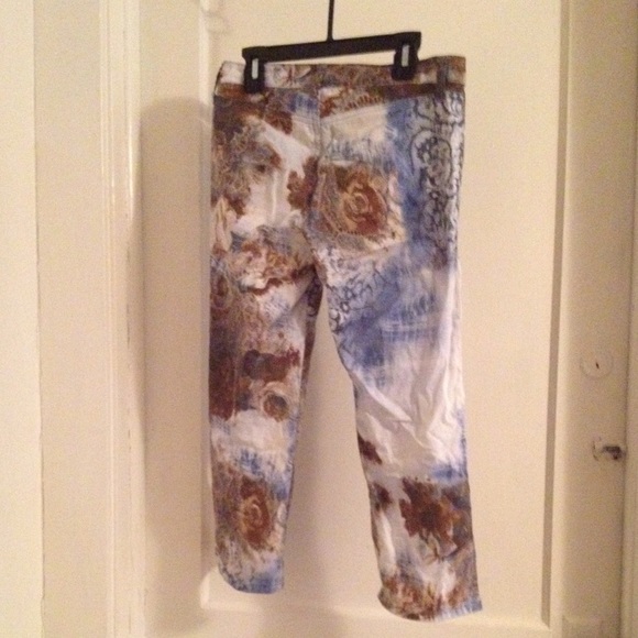 Rose blue capris - Picture 3 of 4