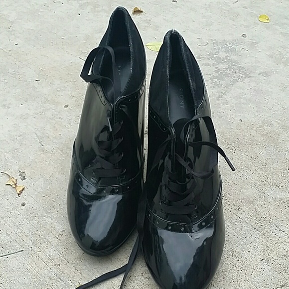 Cute black lace up booties