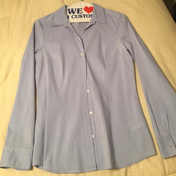 Light blue fitted Oxford - Picture 1 of 2