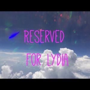 Reserved for Lydia
