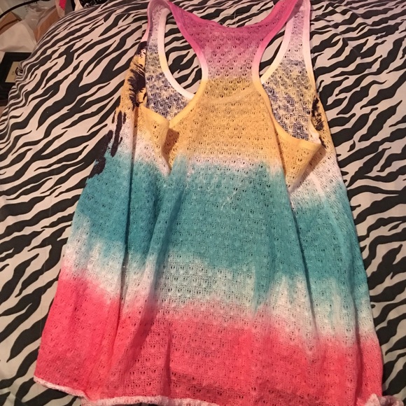 Multicolored lion razor back tank - Picture 2 of 2