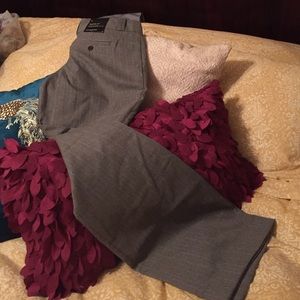 Banana Republic Gray Striped Martin Fit Pants