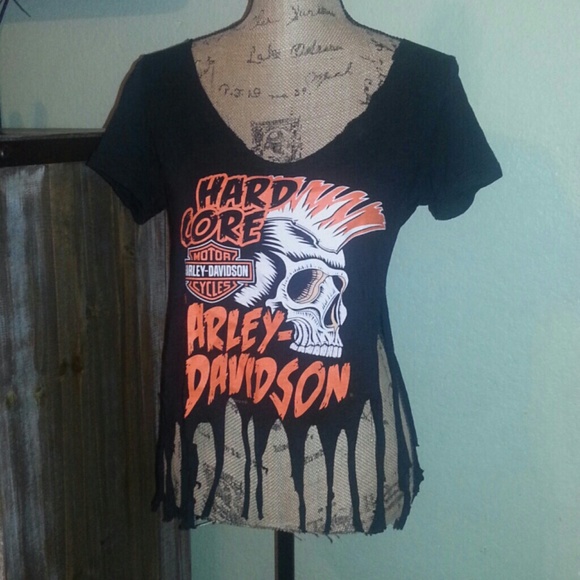 Harley Davidson Tops - Distressed Harley Tshirt