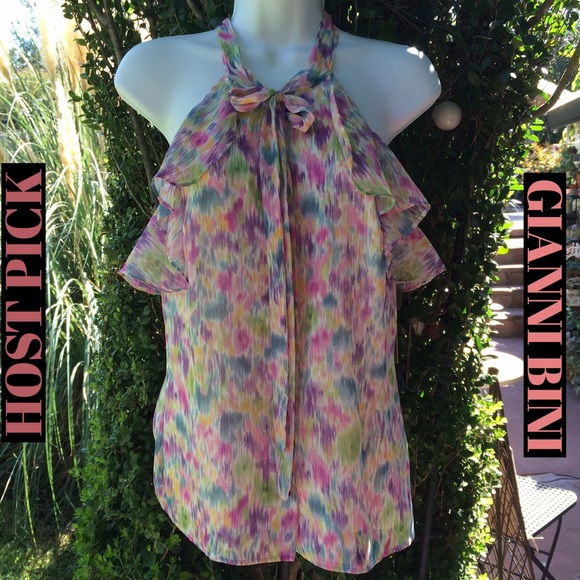 Giani Bernini Tops - 🆕 NWT Gianni Bini Water Color Racer Back Blouse