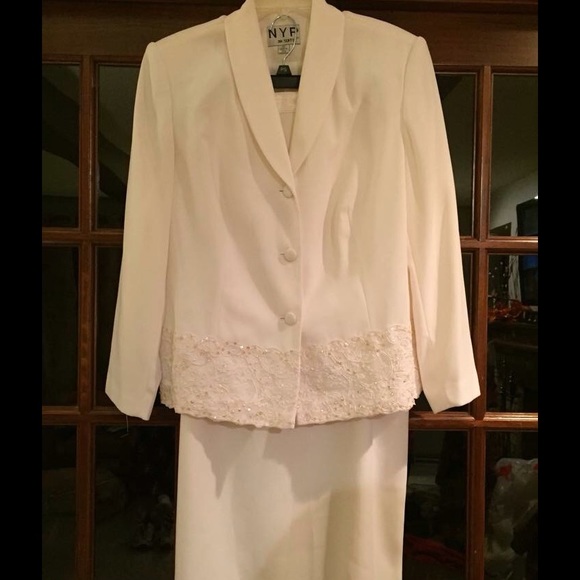 White blazer and skirt combo.  SALE!!!