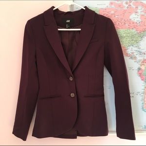 Eggplant colored blazer