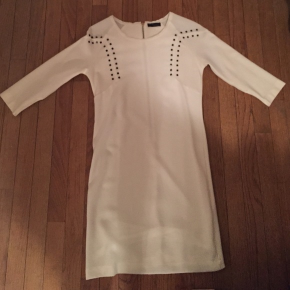 WORN ONCE White Stud Detail Zara Dress