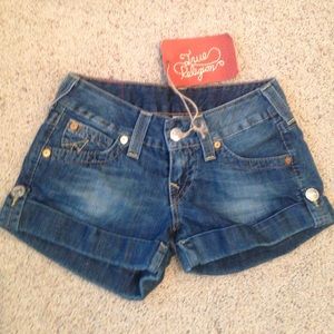 True Religion Denim Shorts Size 26