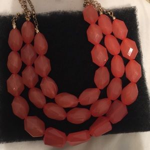 Pink statement necklace