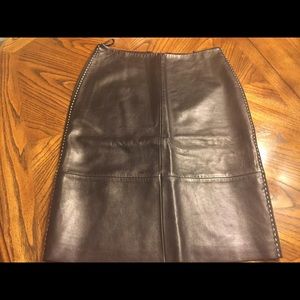Leather skirt
