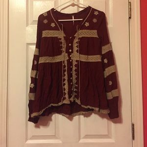 Free people button up top