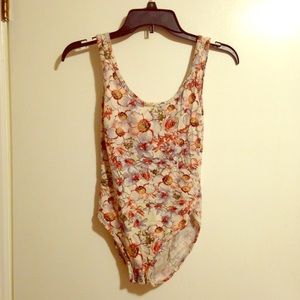 LA Hearts Floral Leotard