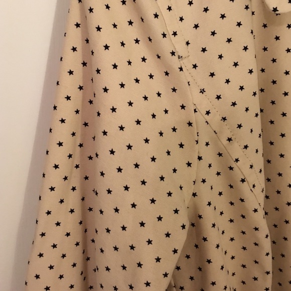 NWOT - LOFT Star Print Trench Coat - Picture 2 of 4