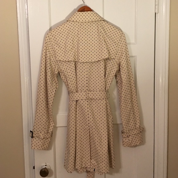 NWOT - LOFT Star Print Trench Coat - Picture 3 of 4