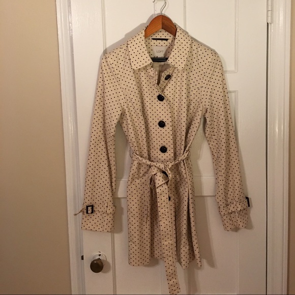 NWOT - LOFT Star Print Trench Coat - Picture 4 of 4