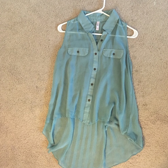 Mint green blouse