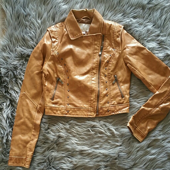 Faux leather jacket