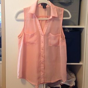 Coral/Light Pink Vest Top