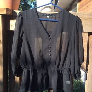 🌙 ModCloth Black witchy button blouse 🌙