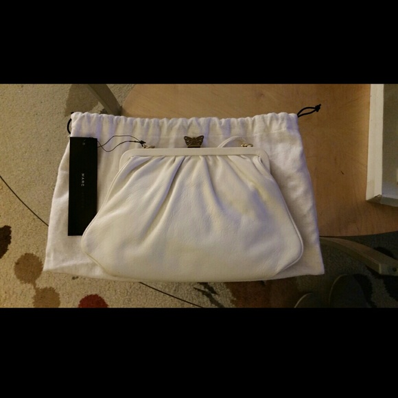 Marc Jacobs White Leather Clutch