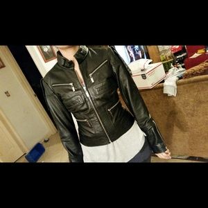 Bebe leather jacket