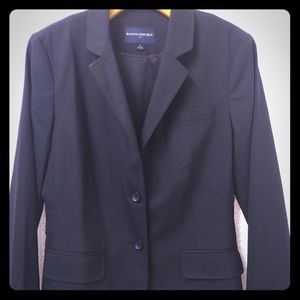 Banana Republic black wool blazer