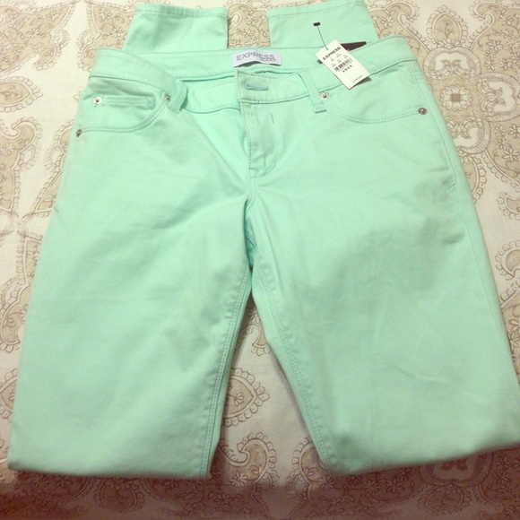 Mint skinny jeans