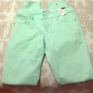 Mint skinny jeans