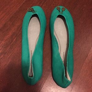 Tennis charm ballet flats
