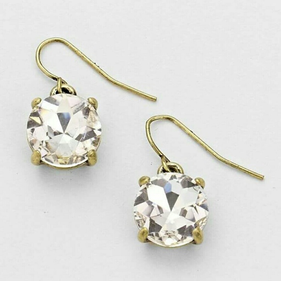Pave diamond cushion cut stud earrings NWT
